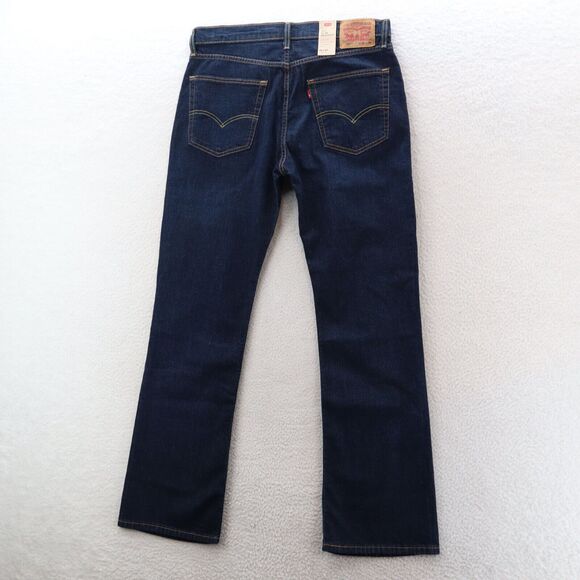 Levi's Jeans Men's 36x34 Blue 527 Slim Bootcut Stretch Dark Wash American Denim - Picture 5 of 12
